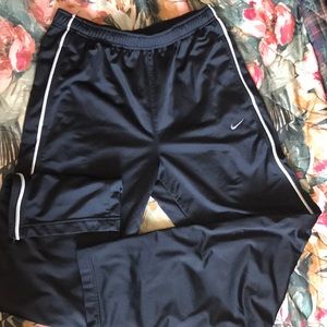 Vintage straight leg nike swoosh track pants